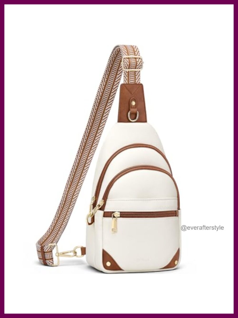 RFID Anti Theft Crossbody Sling Bag Faux Leather Travel Purse
